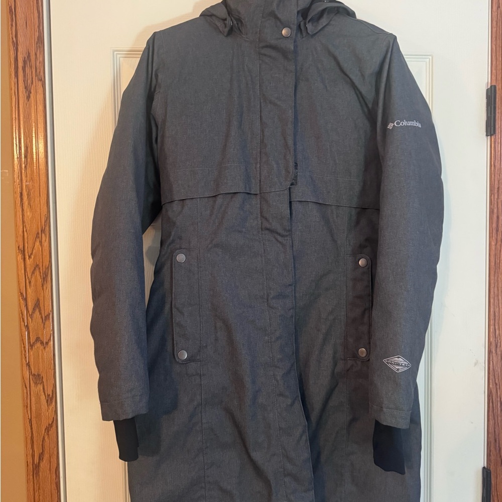 Columbia Women's Charcoal Hooded Snow Jacket